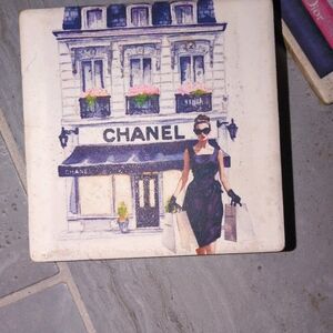 Chanel Fashion Illustration Coaster